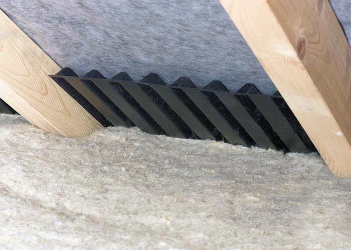 Dry Fix Ventilation - Loft Vent Tray installed